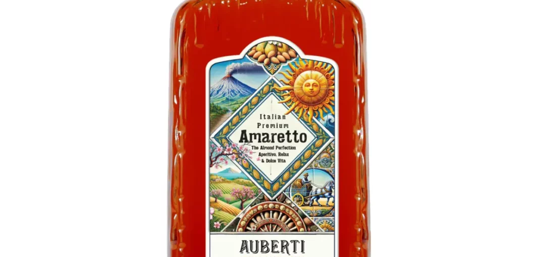 Bottle of Auberti Premium Amaretto