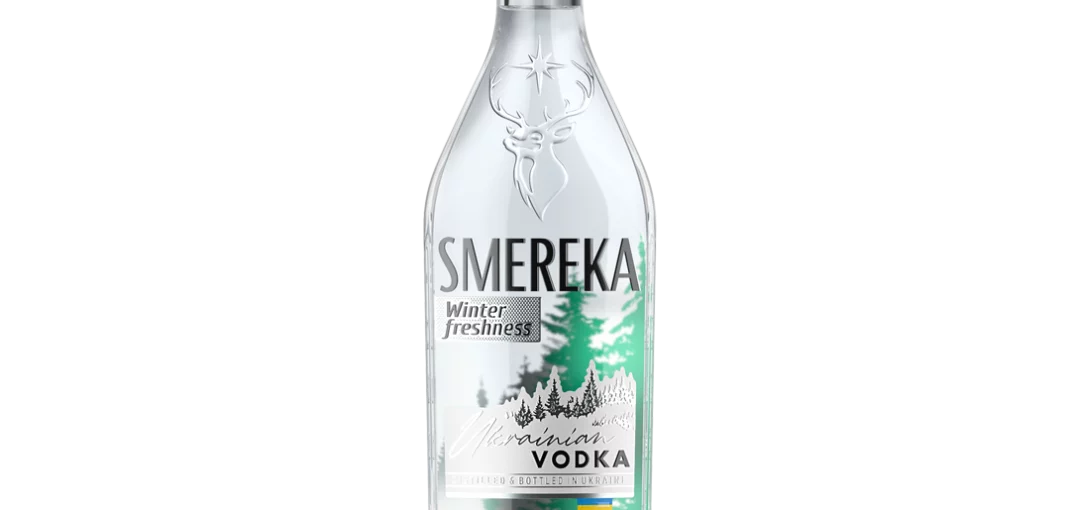 Bottle of Smereka Winter Freshness Vodka