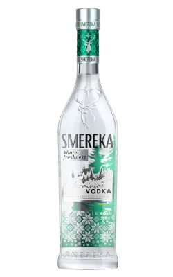 Bottle of Smereka Winter Freshness Vodka